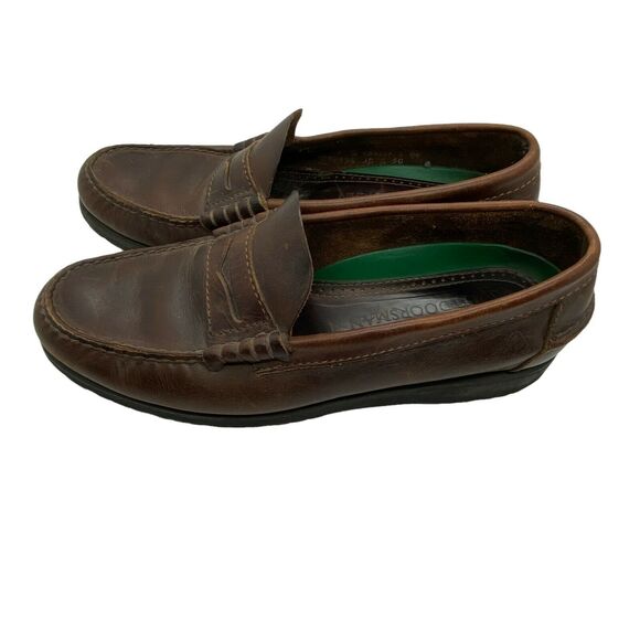 Florsheim Loafers Vintage Mens Brown Moc Toe Casual Slip On Shoes Size 7 D main image 8